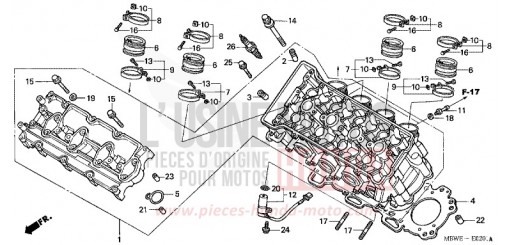 CULASSE CBR600F4 de 2004
